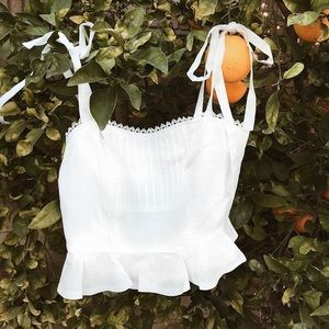 Breath If Youth Eyelet Crop Top